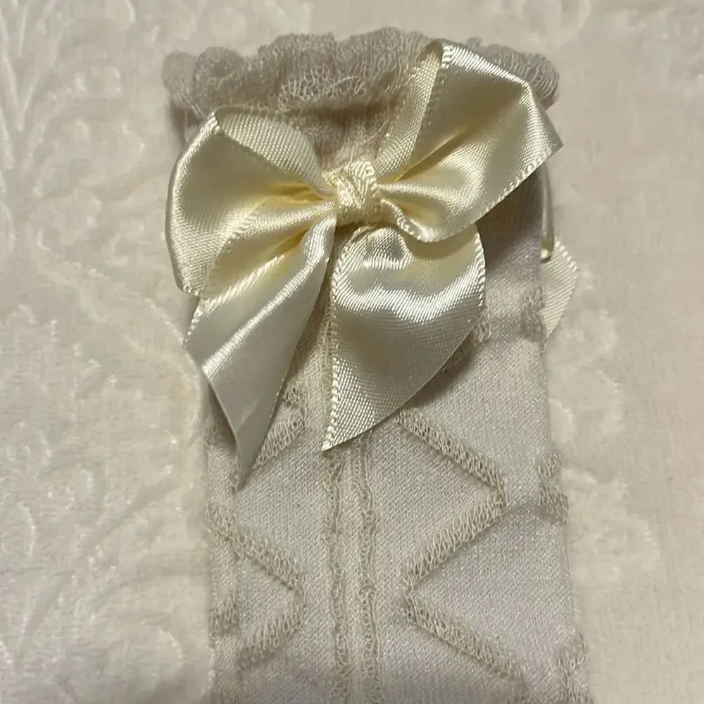 BABY / TODDLER BOW DECOR SOCKS